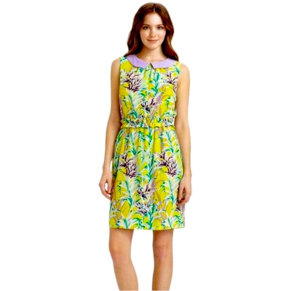 EUC Kate Spade Neal Silk Flora dress - Picture 1 of 5